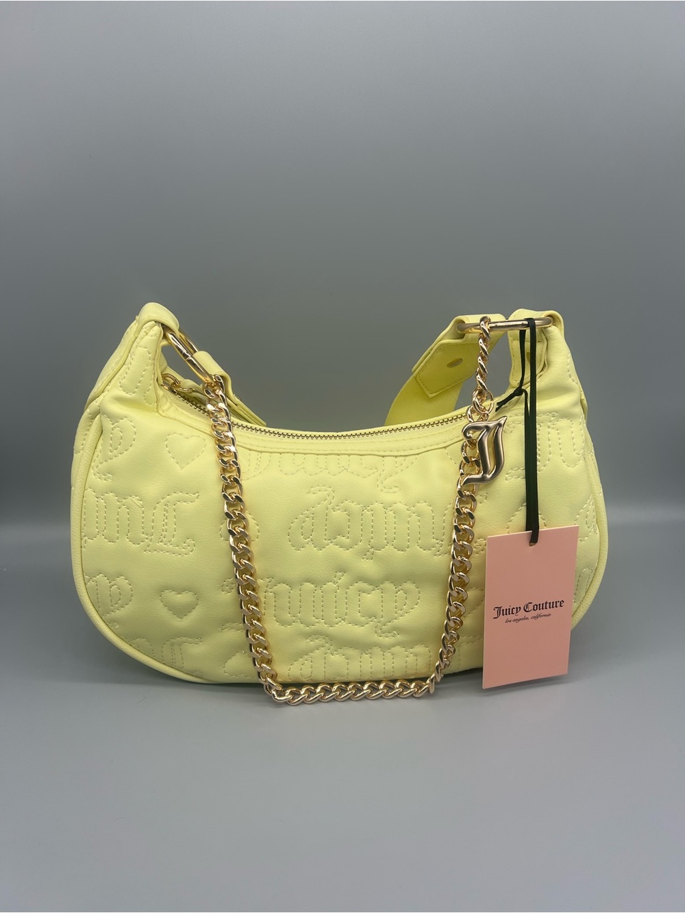 Juicy couture juicy puff halfmoon crossbody purse